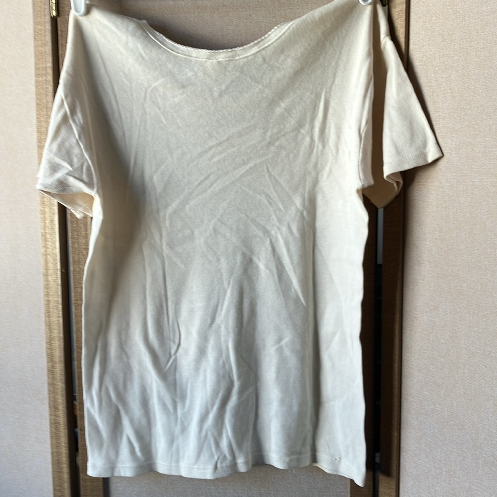 FINAL MARKDOWN Simply Roses Cream Top osfm - Picture 6 of 9
